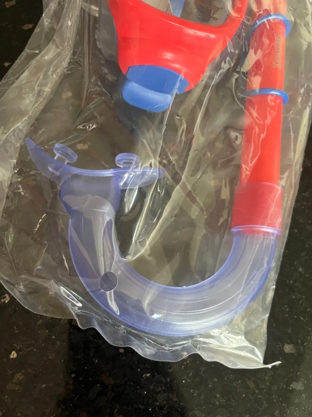 Marvel Spider-Man Kids Snorkel an Mask Set in Red and Blue